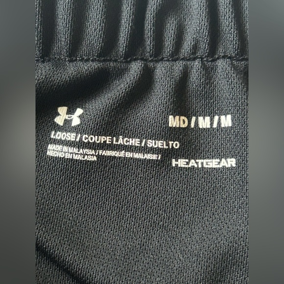 Under Armour Black HeatGear Compression Lined Running Shorts Size Medium - Picture 5 of 6